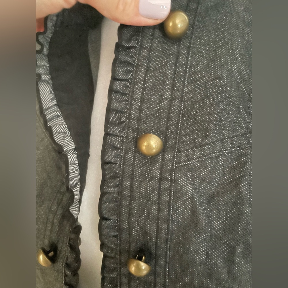 Nine & Co Black jean vest - Picture 4 of 5